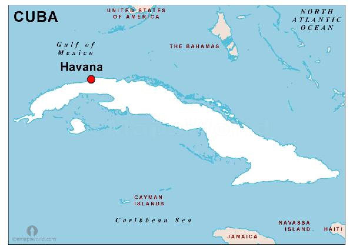harta de capital din Cuba