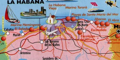Harta Havana plaje